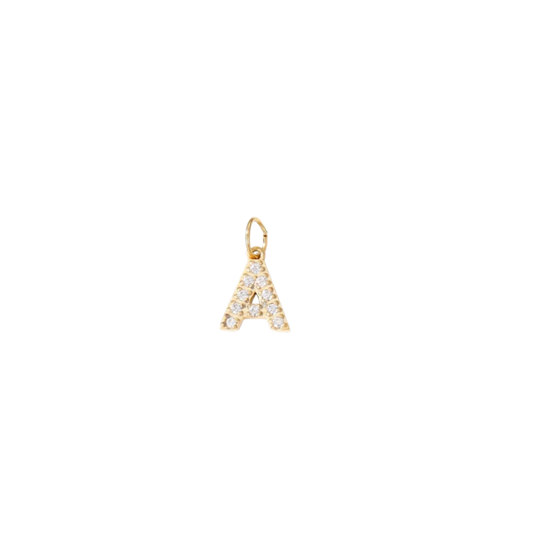 Diamonte initial - Rose Gold