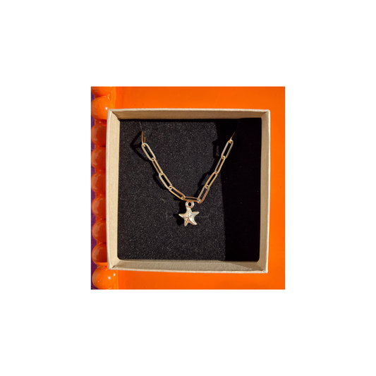 Gold starfish