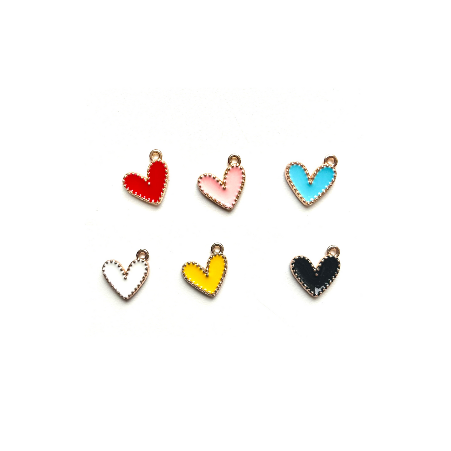 Large Gold - coloured hearts