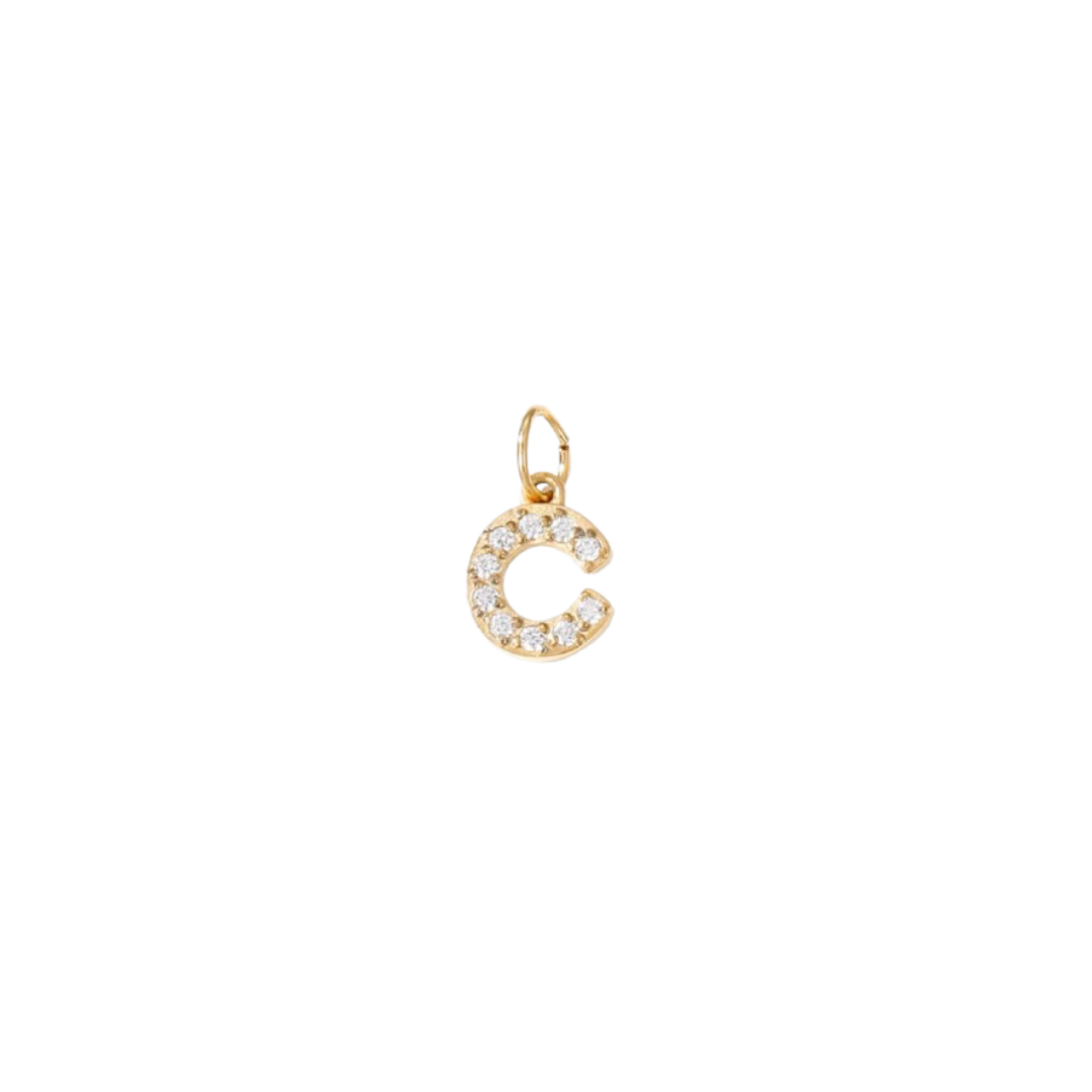 Diamonte initial - Rose Gold