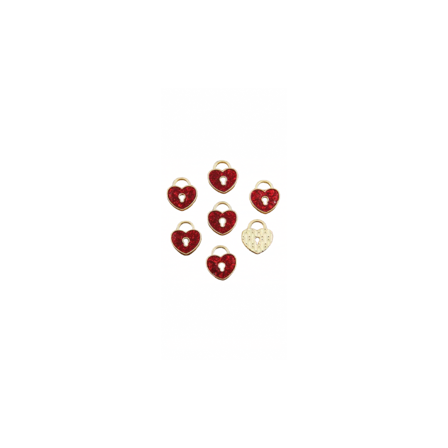 Glitter red locket