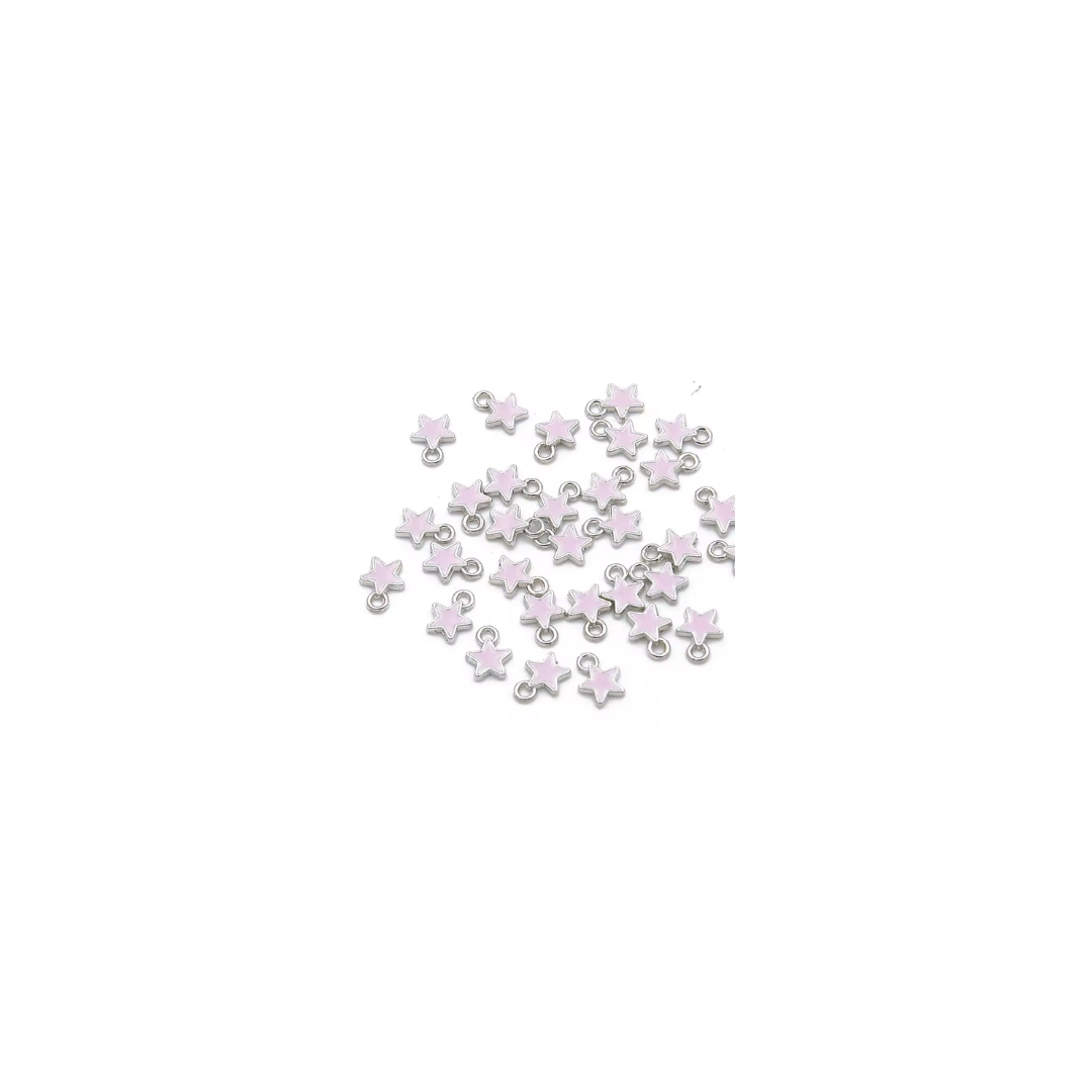 Silver- Mini coloured star
