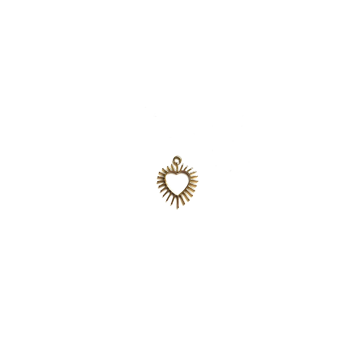 Gold spike heart